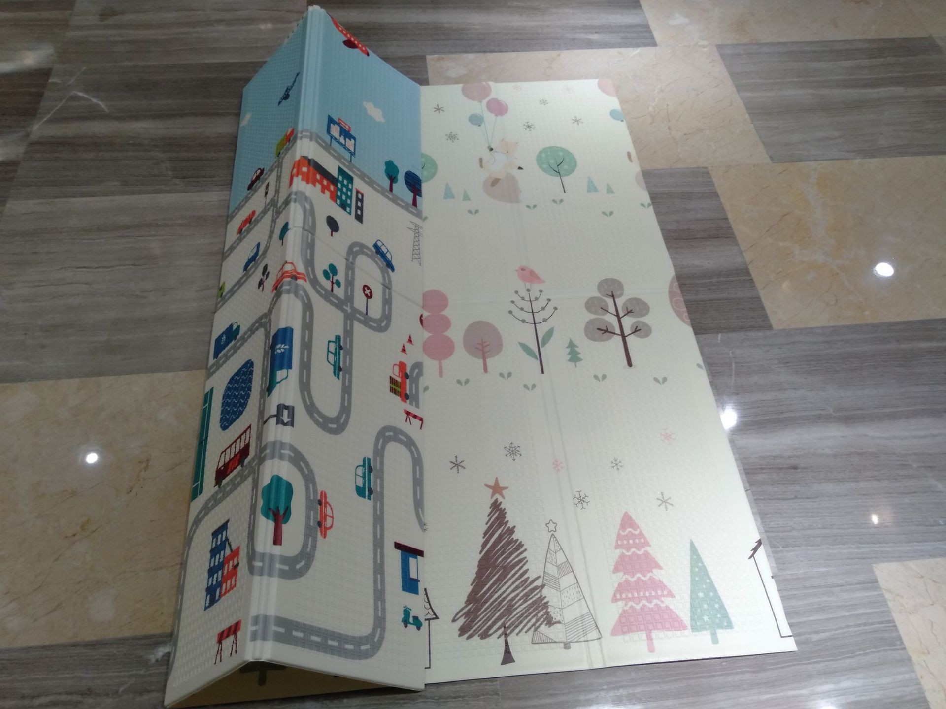 XPE crawling mat, baby crawling foldable baby play mat, children space-saving, foreign trade environmentally friendly cartoon mat detail image 10
