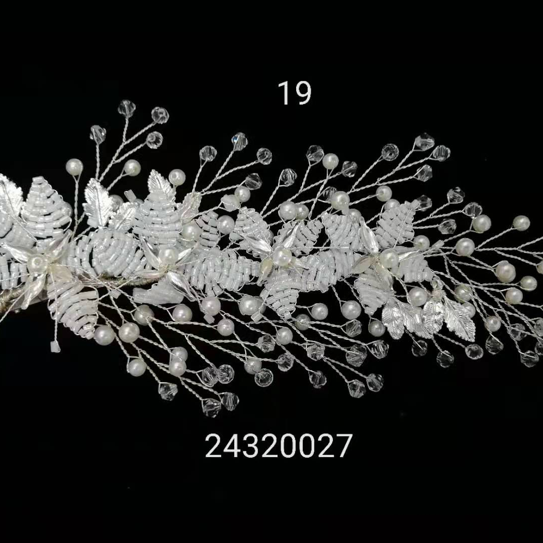 Handmade pearl flower hair bands, headbands and hair clips