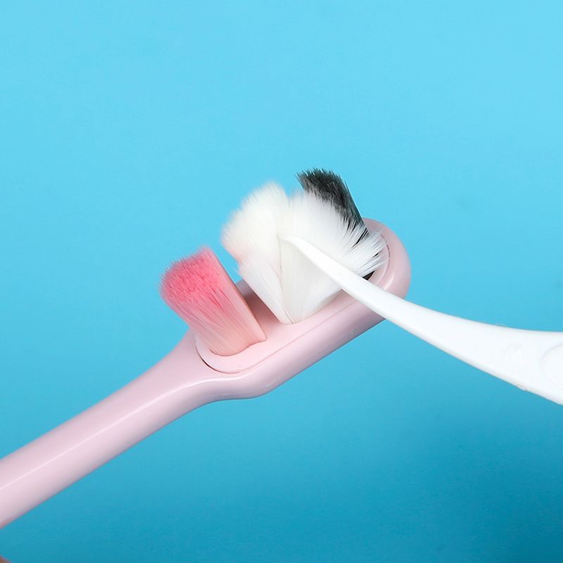 3D Smiley Face Shaped Hair Dazzling Children's Toothbrush Single Set 3-6 Years Old Small Head Soft Hair Toothbrush Manufacturers Wholesale Oem details Picture
