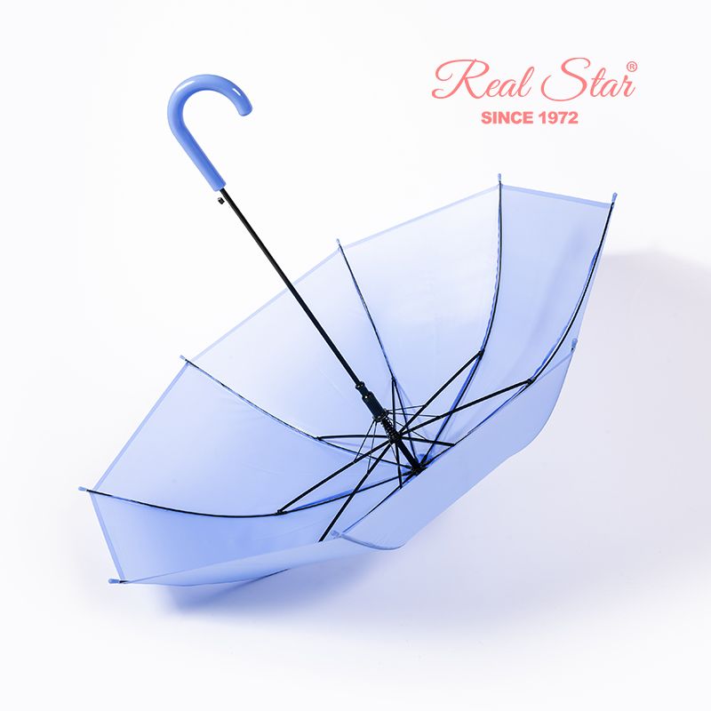 RST078马卡龙雨伞可爱糖果色雨伞PVC儿童伞加大雨伞纯色批发详情图5