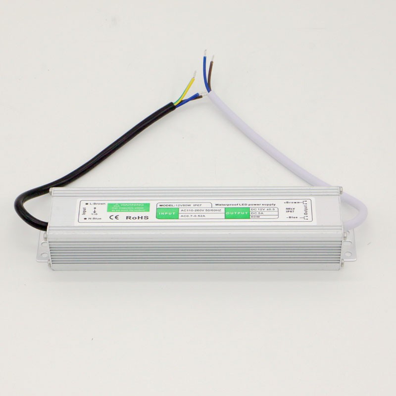 LED灯专用户外防水 DC 12V60W 小的 LED开关电源 安防/适配器电源详情图2