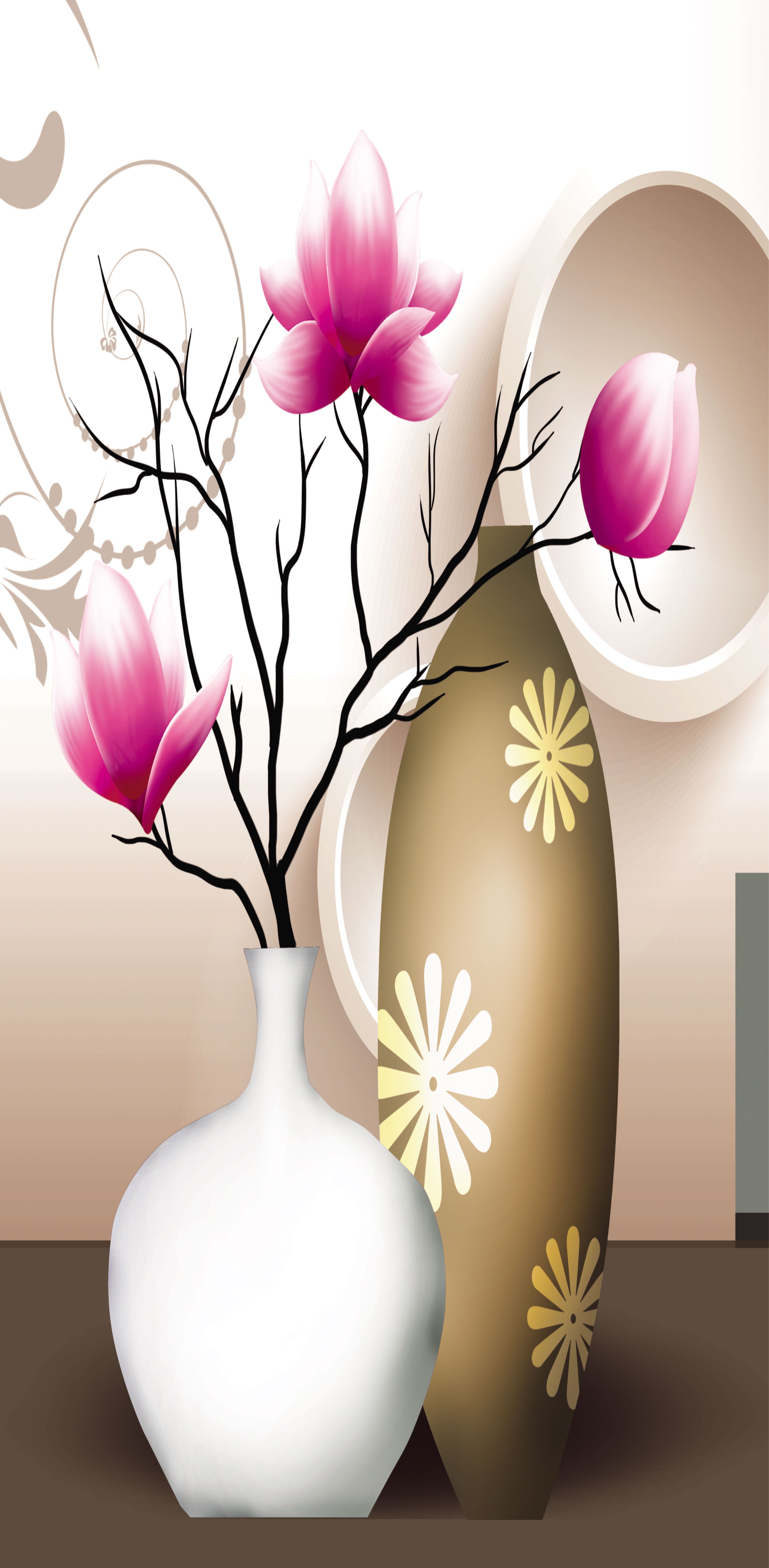 Frameless painting board, density board, modern style decorative painting, very artistic. 245015 detail image 1