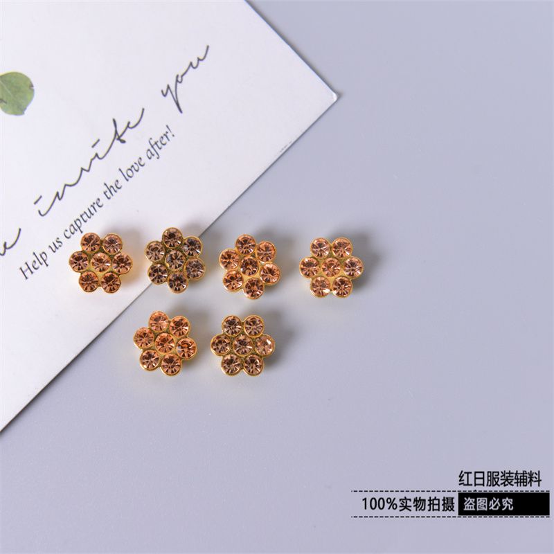 6MM 梅花机打雪花钻衣服鞋帽装饰钻配件