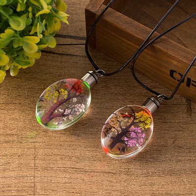 Oval Dried Flower Life Tree With Light Network Red Explosive Diy Factory Direct Sales Invincible Charming details Picture