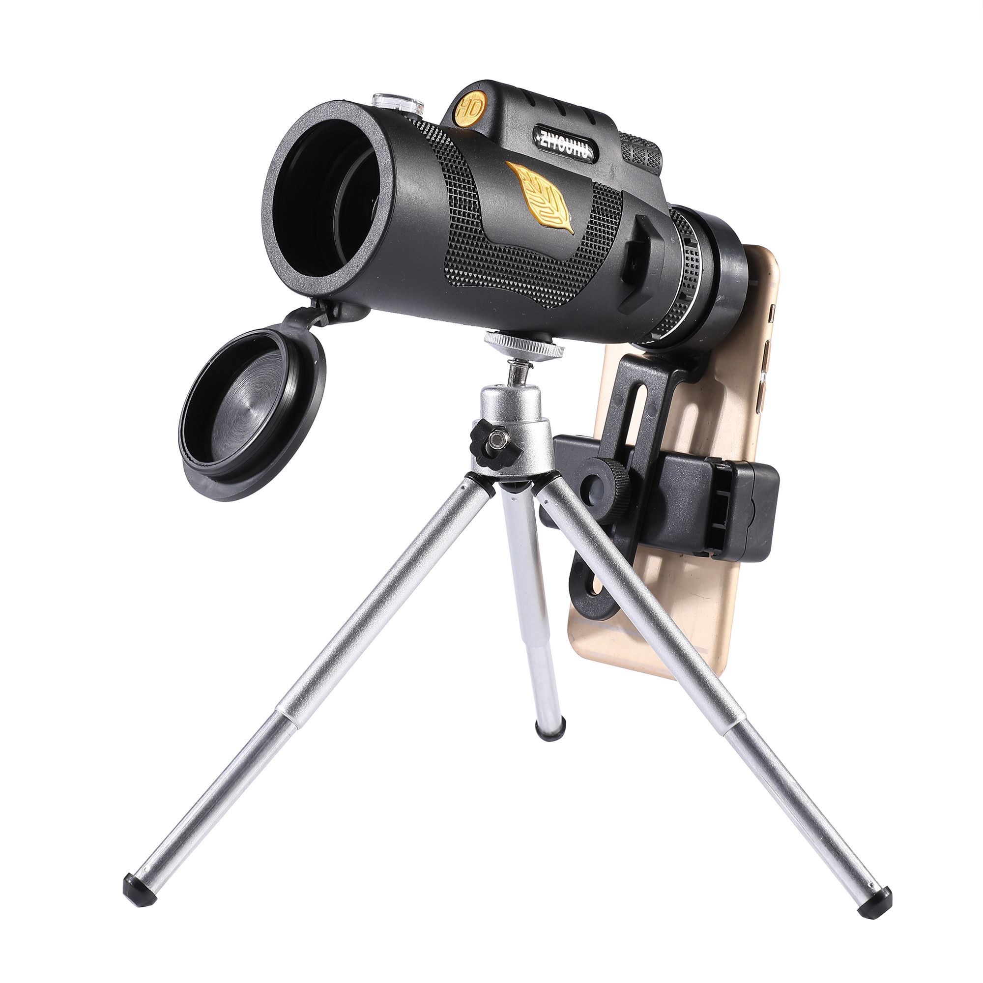 新款ZIYOUHU黄金叶单筒望远镜12x50微光高清高倍夜视便携旅游赏景详情图4