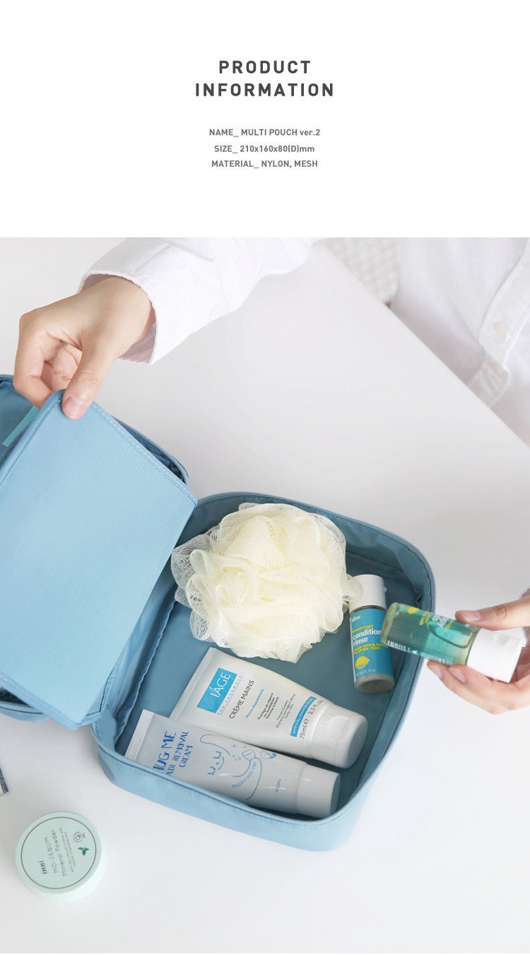 韩国新款印花旅行化妆包乳液分装旅游洗漱包防水旅行收纳整理包5详情图3