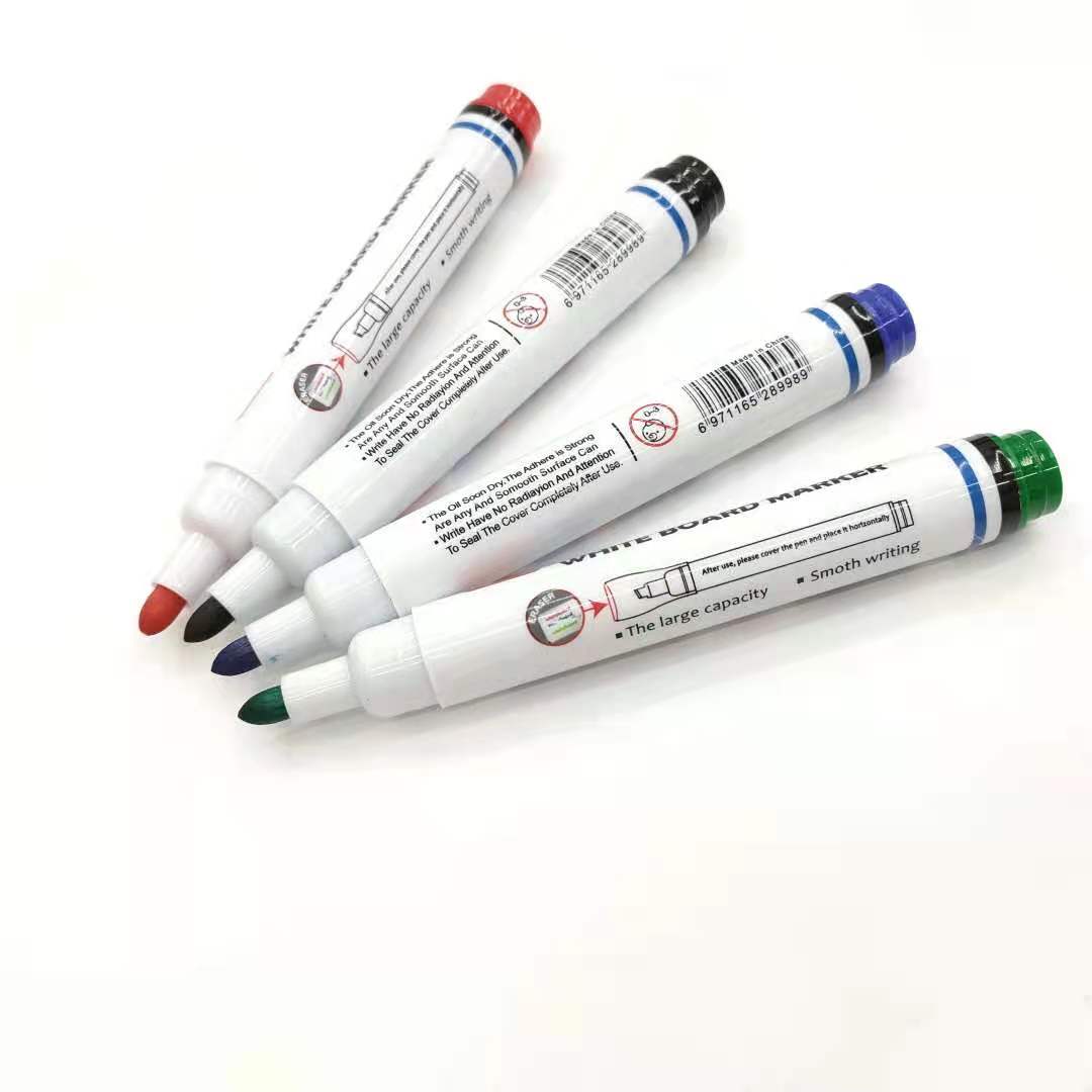 Single-headed 4-color whiteboard pen with magnetic whiteboard pen and erasable felt pen Application Scenario