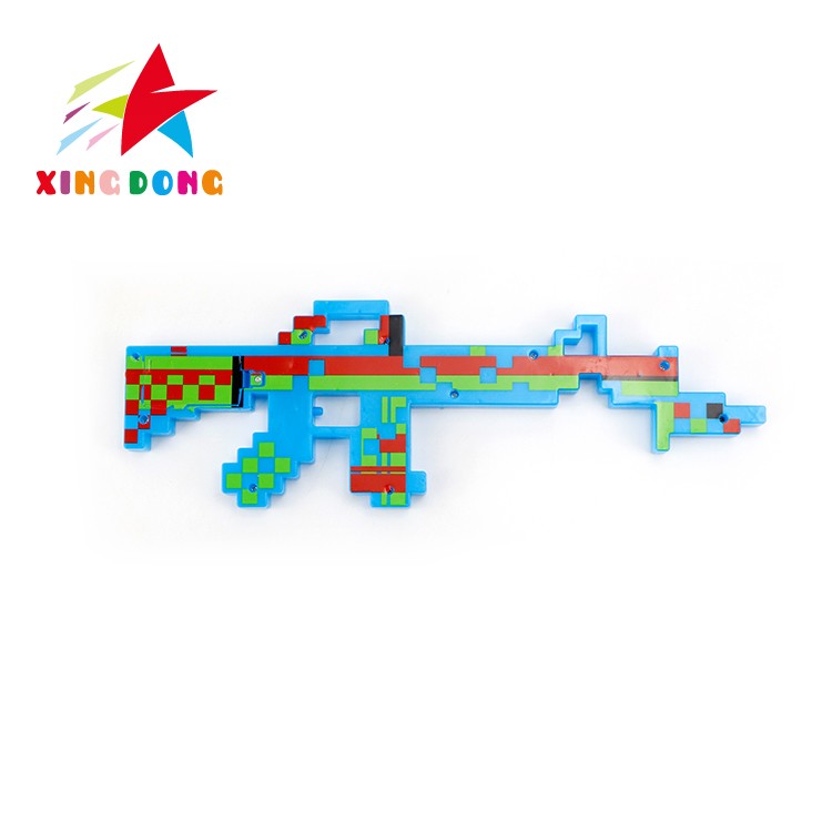 Children's toy flash gun Minecraft audio-visual electric music gun detail image 6
