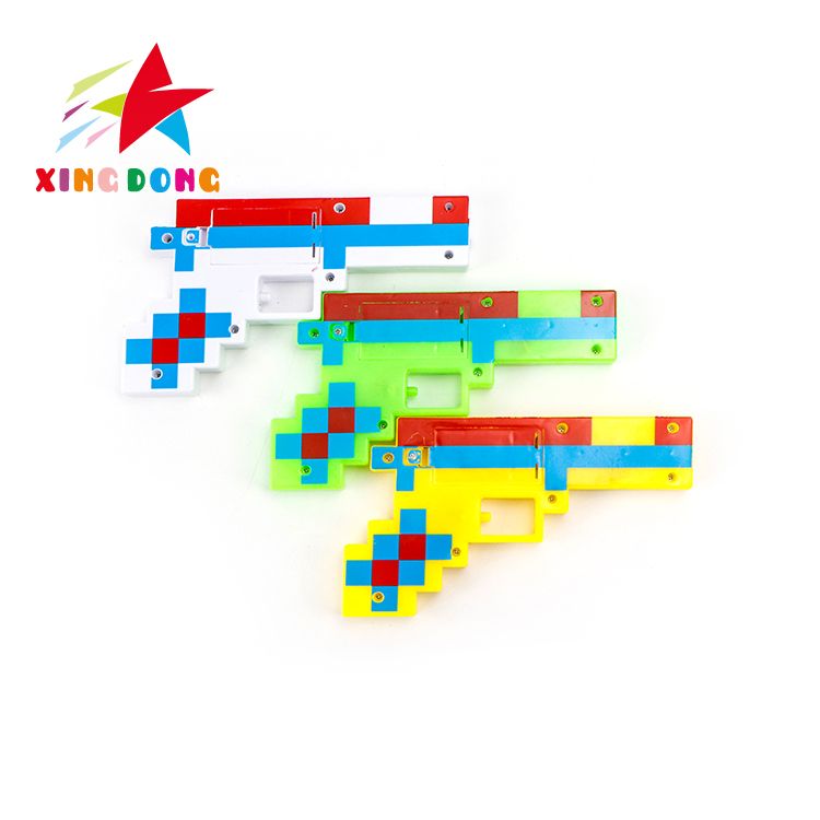 儿童玩具 我的世界 闪光枪 电动声光音乐枪