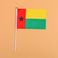 14*21几内亚比绍8号手摇旗带杆子外国世界旗图