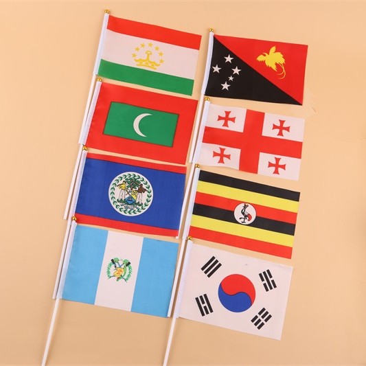 14*21安哥拉8号手摇带杆子旗外国世界旗详情图1