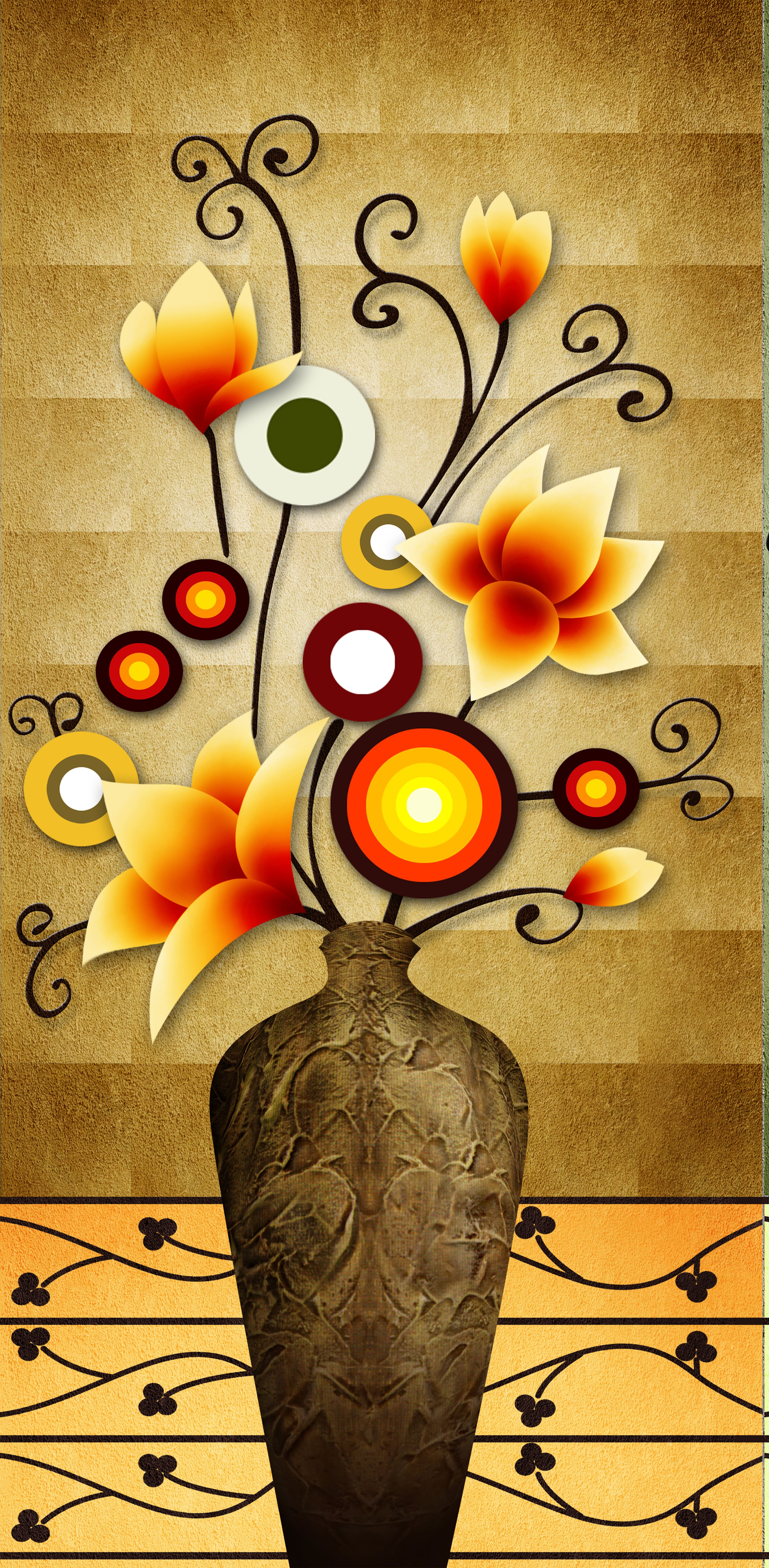 Frameless painting board, density board, modern style decorative painting, very handicraft, 245002 detail image 1
