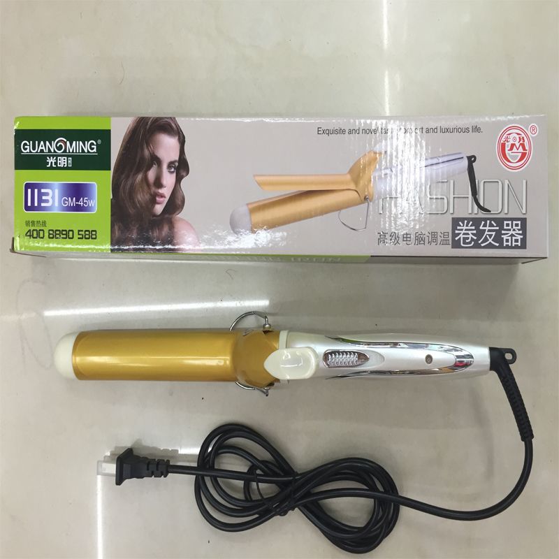 Portable hair curler, enamel heating process, fashionable hair curler, pear blossom perming style, large wave curls Specification image