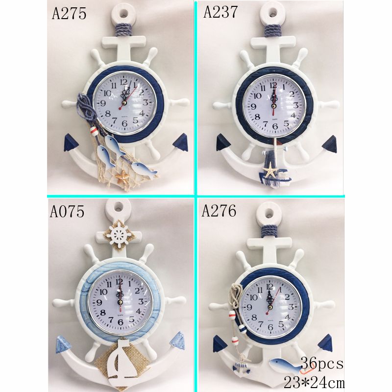 Hongdian Handicrafts Decorative Items, Mediterranean-style home decoration Wall clock A275