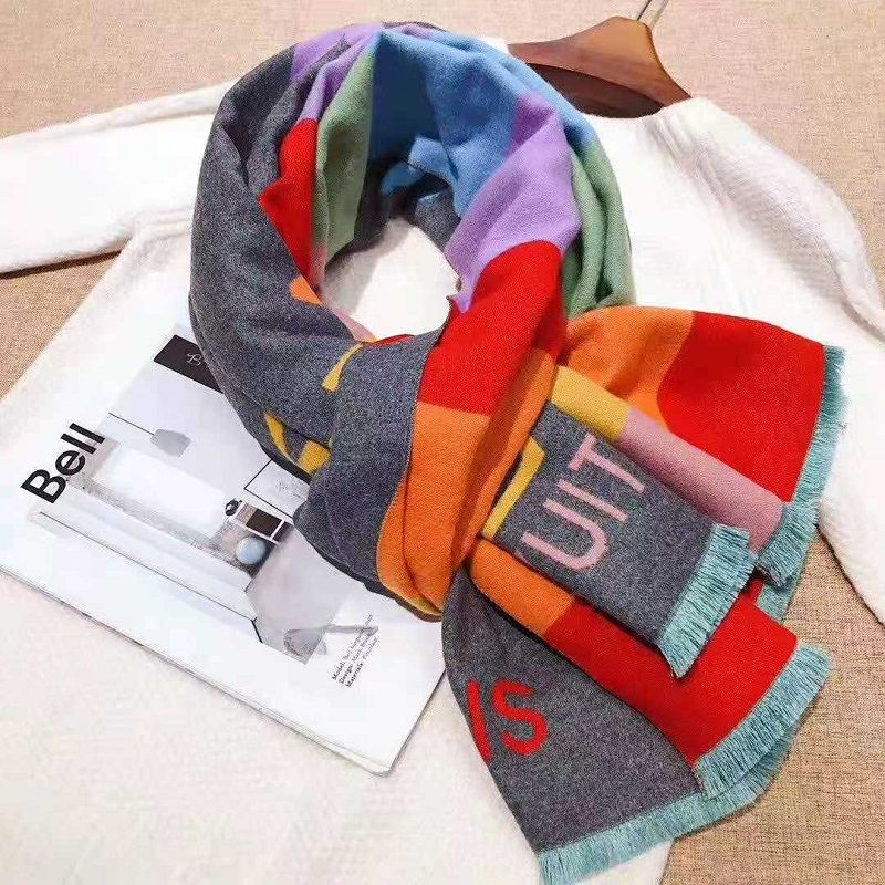 Jacquard Paisley patterned cashmere scarf, fashionable and versatile for spring, autumn and winter, oversized European and American shawl for women 154