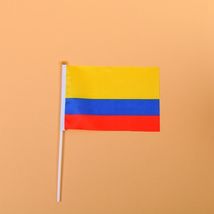 14*21哥伦比亚8号手摇旗带杆子外国世界旗