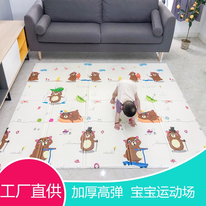 XPE crawling mat, baby crawling foldable baby play mat, children space-saving, foreign trade environmentally friendly cartoon mat detail image 15