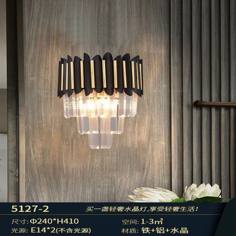 Light luxury crystal chandelier, bedroom crystal chandelier, living room crystal chandelier, dining room crystal chandelier, modern style crystal chandelier Specification image