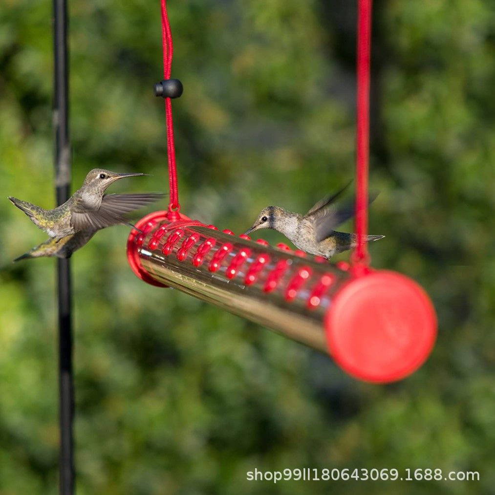 Hummingbird Feeder 创意悬挂式长管带花蜂鸟喂鸟器 鸟类喂水器详情图4