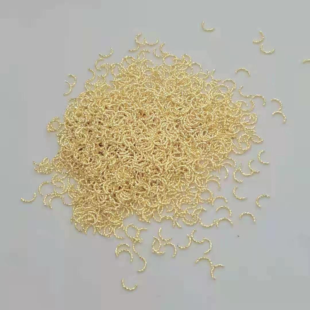 0.8X6 threaded best-selling fashionable semi-circular arc exquisite handcrafted DIY nail art accessories details Picture