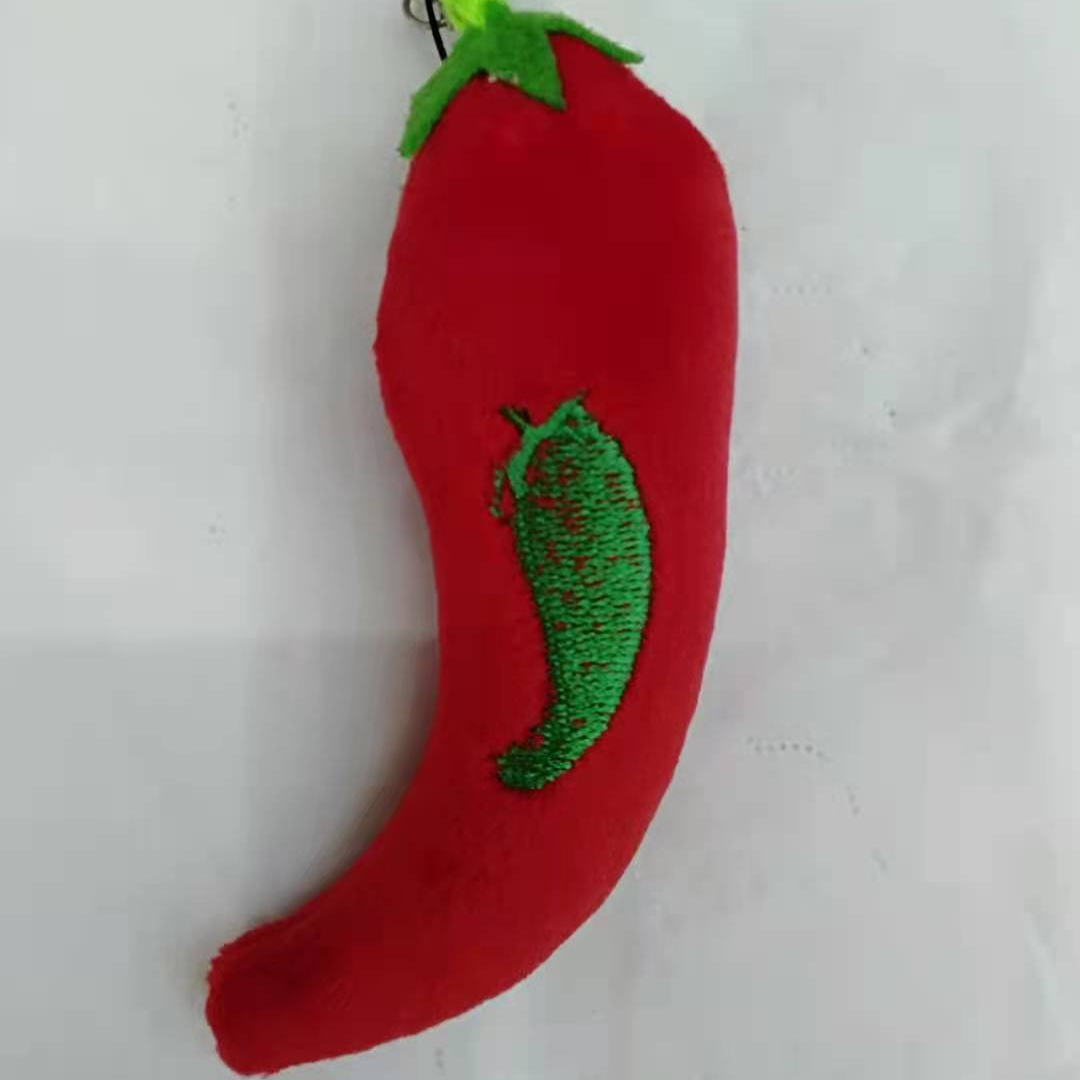 新款可定制衣服辅料帽辣椒钥匙扣挂饰品