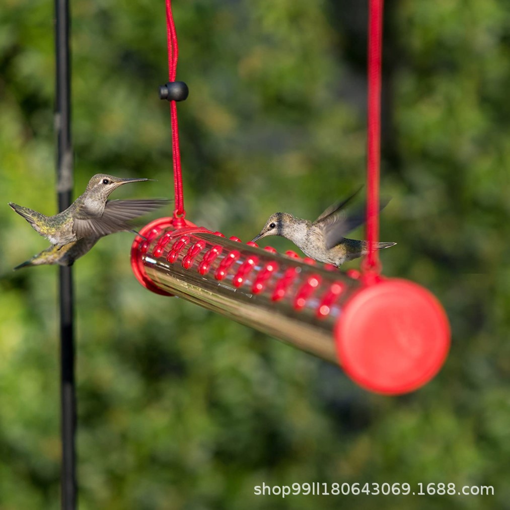 Hummingbird Feeder 创意悬挂式长管带花蜂鸟喂鸟器 鸟类喂水器详情图6