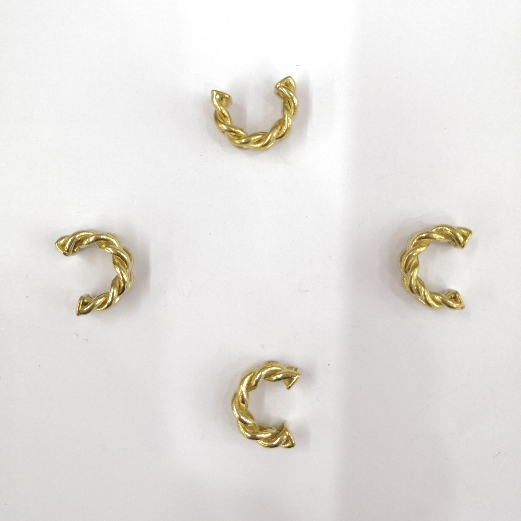 Cast copper round copper wire twist C opening