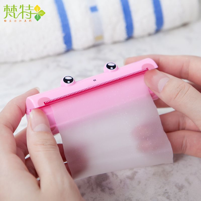 可爱青蛙强力吸盘壁式牙刷架 创意牙刷牙膏收纳架产品图