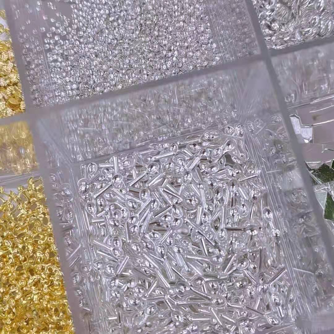 3X10 mini and cute small spoon nail metal patches 2021 New fashion trend Specification drawing