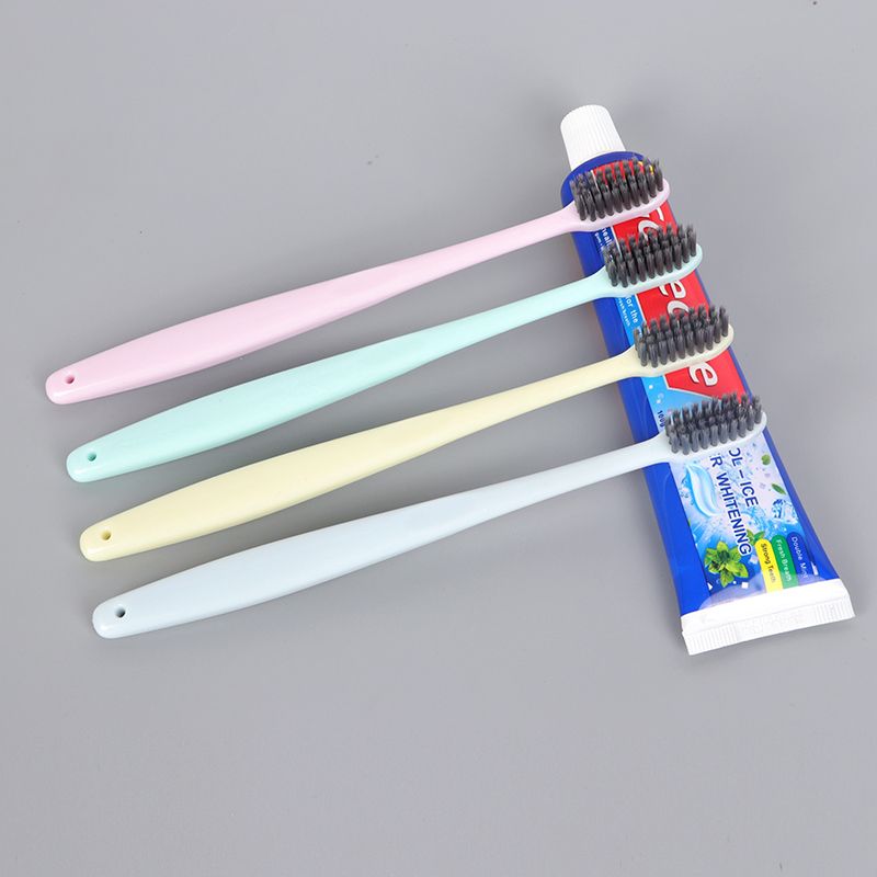 No Printing The Same Toothbrush Four Packs Of Japanese Good Products Adult Bamboo Charcoal Soft Bristles Toothbrush Manufacturers Wholesale Can Be Customized