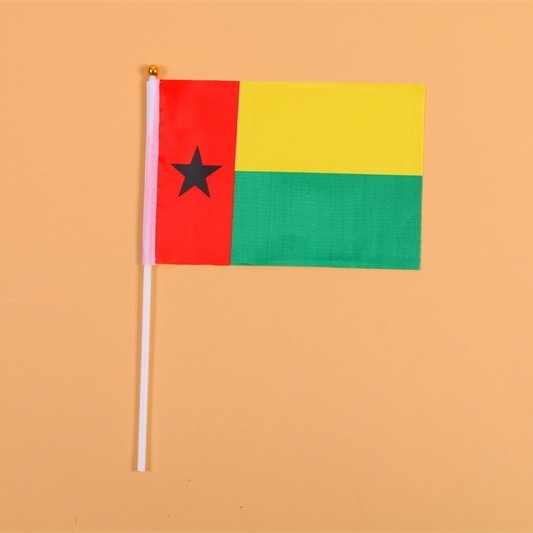 14*21几内亚比绍8号手摇旗带杆子外国世界旗详情图1