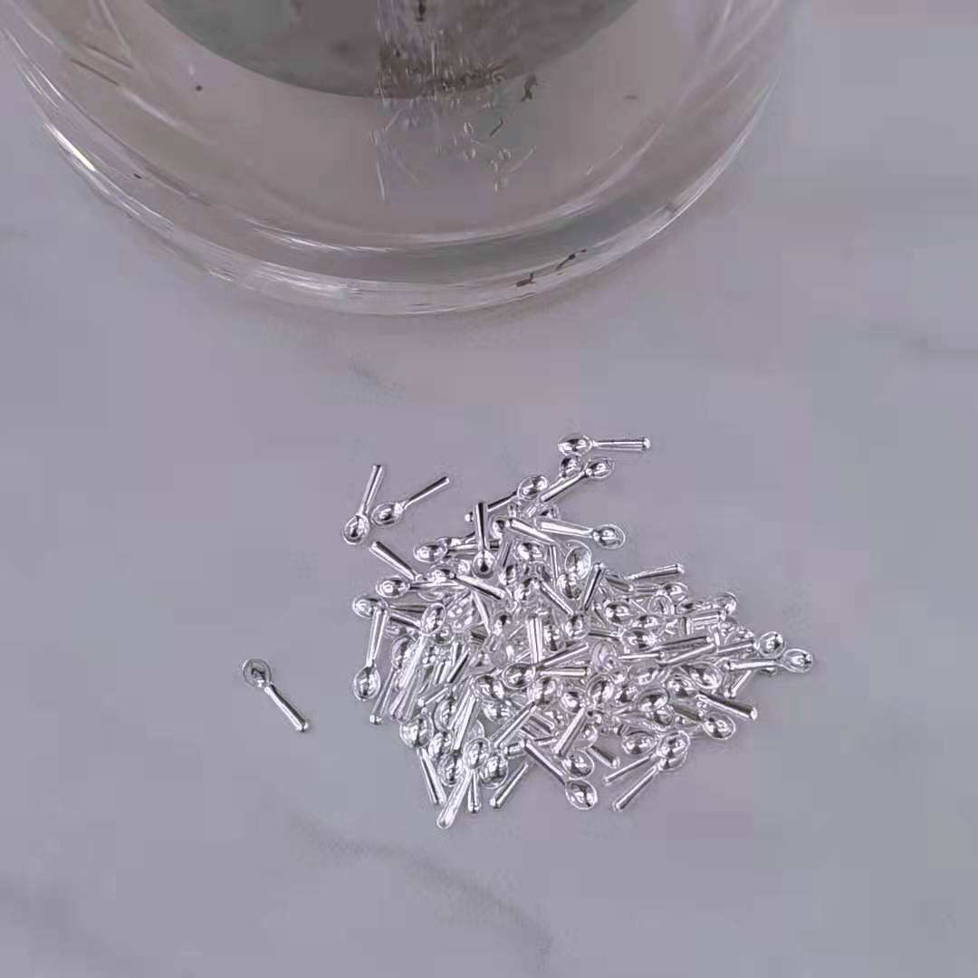 3X10 mini and cute small spoon nail metal patches 2021 New fashion trend details Picture