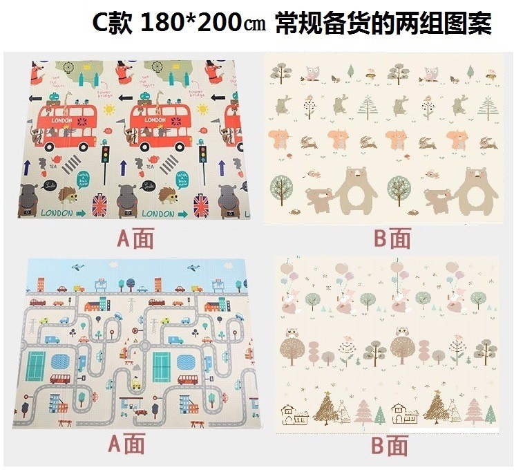 XPE crawling mat, baby crawling foldable baby play mat, children space-saving, foreign trade environmentally friendly cartoon mat detail image 6
