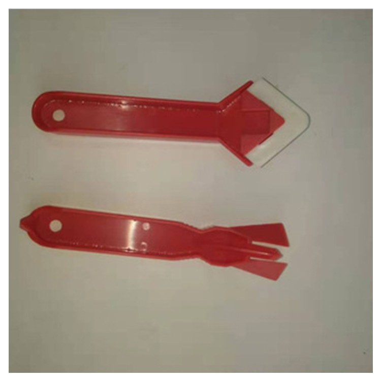 硅胶刮板填缝注浆工具 阴角刮板 塑料铲工具 凹痕修复小刮板详情图5