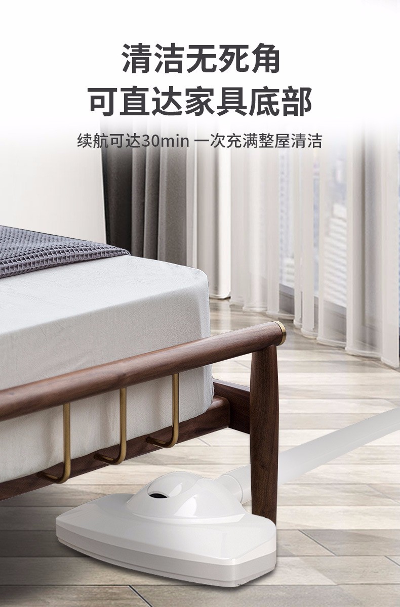 Cordless vacuum cleaner, small handheld mini, ultra-quiet, high-power, powerful car vacuum cleaner - white cordless standard model detail image 7