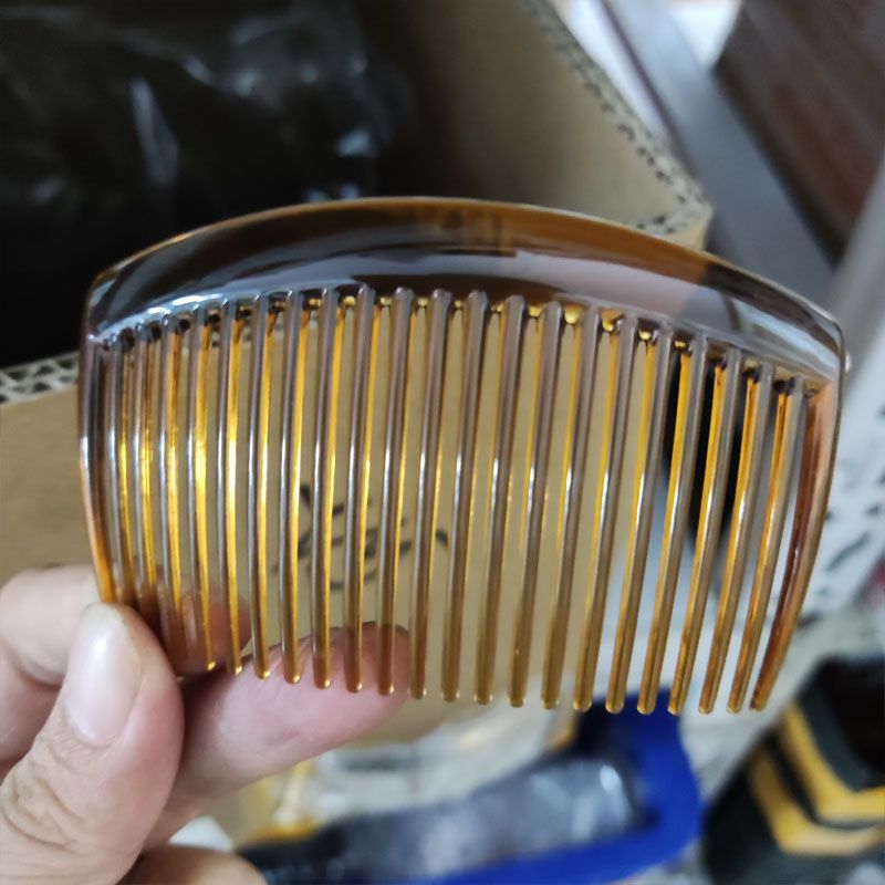 顺艺饰品 23齿深咖色发梳插梳刘海梳韩国梳厂家直销头饰饰品