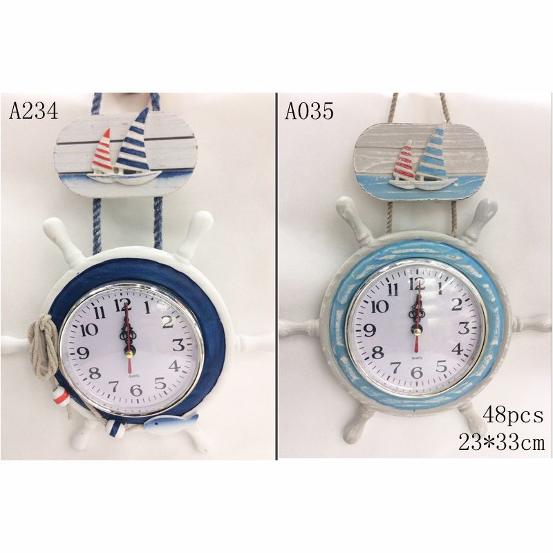 Hongdian Handicrafts, Decorative items, Mediterranean Style Home Decoration, Helmsman Clock A234