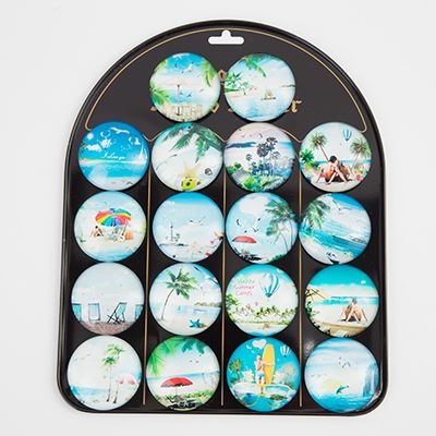 Glass sticker fridge magnets, popular DIY products, factory direct sales Item Picture