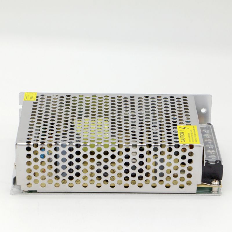显示屏专用DC5V10A LED开关电源50W安防适配器 五金防水开关酒店插逆变一站式 电源变压器白底实物图