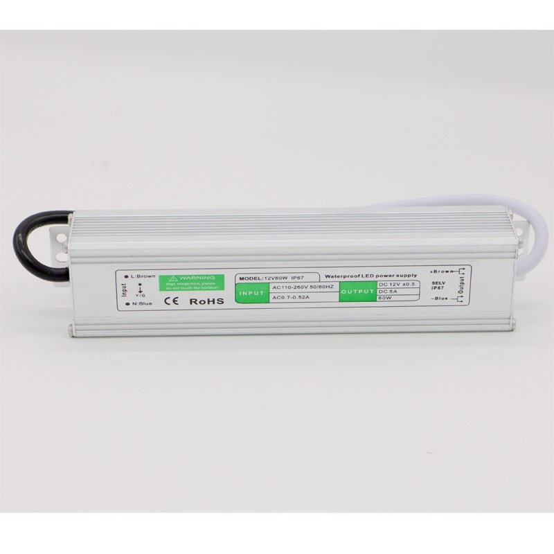 LED灯专用户外防水 DC 12V60W 小的 LED开关电源 安防/适配器电源详情图1
