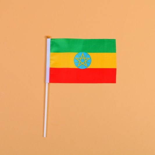 14*21埃塞俄比亚8号手摇旗外国世界旗