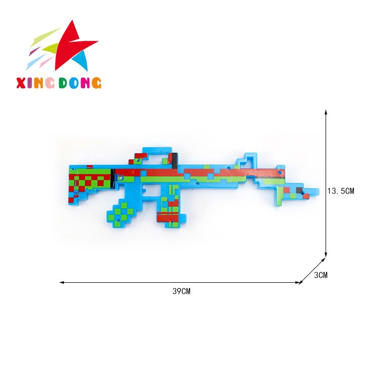 Children's toy flash gun Minecraft audio-visual electric music gun Item Picture