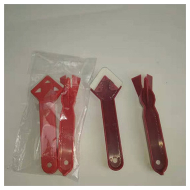 硅胶刮板填缝注浆工具 阴角刮板 塑料铲工具 凹痕修复小刮板详情图2