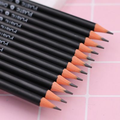 HB triangular rod black dip pencils 12-piece set, safe, lead-free and non-toxic for primary school students, available for customization from a manufacturer Application Scenario