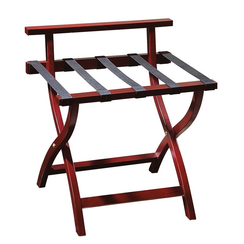 Redwood-colored luggage rack detail image 4