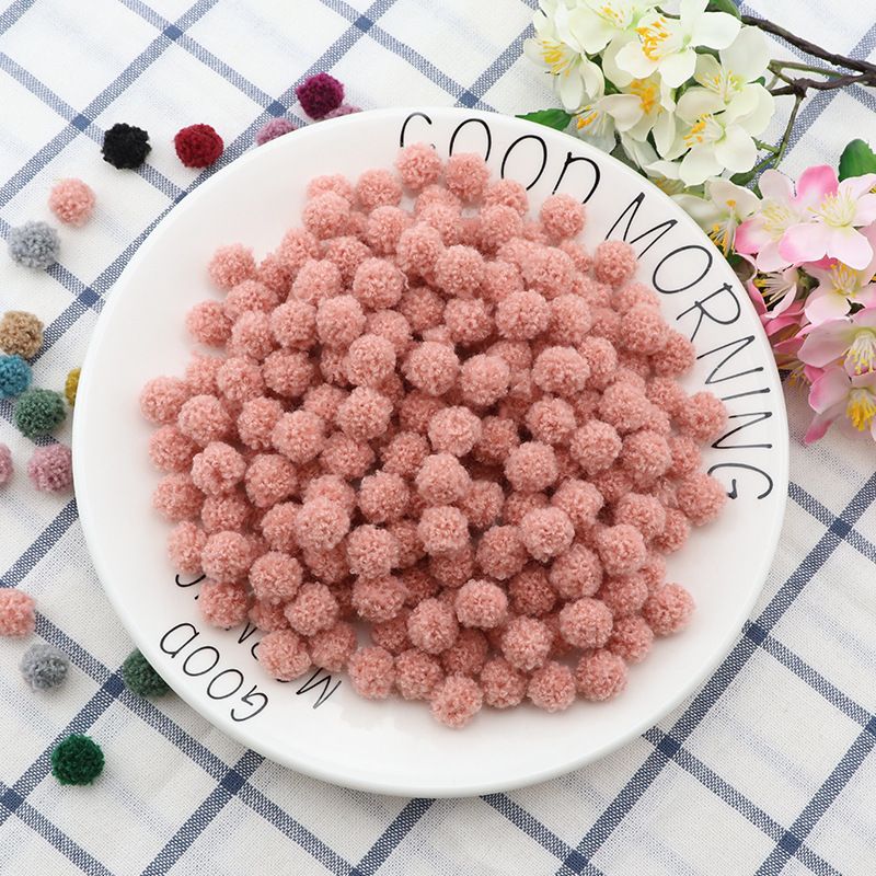1.5cm Teddy plush ball dog fur ball clothing, scarf, earrings, accessories diy cashmere fur ball accessories Specification image