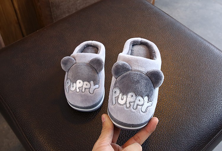 Children's Cotton Slippers Girls Boys Winter Warm Cute Indoor Bag With Cuhk Children Home Plush Family Cotton Shoes undefined