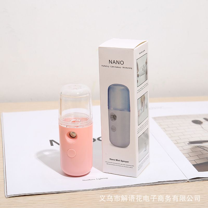 厂家现货 纳 米喷雾补水仪 USB充电手持加湿器 药丸型迷你美容仪产品图