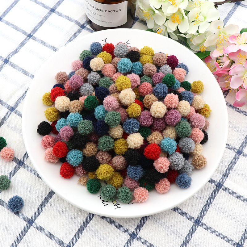 1.5cm Teddy plush ball dog fur ball clothing, scarf, earrings, accessories diy cashmere fur ball accessories