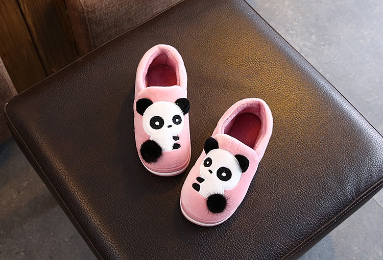 Children's Cotton Slippers Girl Cartoon Cute Autumn And Winter Fluffy Slippers Boy Non-Slip Home Indoor Family Slippers undefined